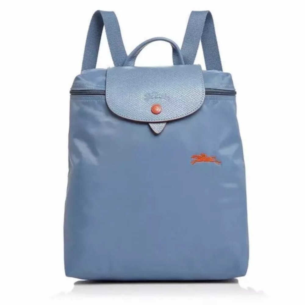 LONGCHAMP Le Pliage Club Nylon Foldable Travel Backpack Blue